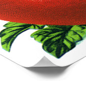 Vintage rote Tomaten Nahrungsmittel, Obst, Gemüse Poster (Ecke)