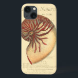 Vintage rote Tritonshorn-Muschel Case-Mate iPhone Hülle<br><div class="desc">In diesem klaren Bild können Sie in der Vintagen natürlichen und einzigartigen Art der roten Tritonshorn-Muschel herauf nahes sehen. Diese einzigartige Art der Kunst hat schwarze und rote Schattierung,  das Winden dieser Tritonshorn-Muschel zu betonen. Erhalten Sie diese Tritonshorn-Muschel mit einem Sepiahintergrund auf Ihrem Produkt heute.</div>