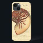 Vintage rote Tritonshorn-Muschel iPhone 13 Hülle<br><div class="desc">In diesem klaren Bild können Sie in der Vintagen natürlichen und einzigartigen Art der roten Tritonshorn-Muschel herauf nahes sehen. Diese einzigartige Art der Kunst hat schwarze und rote Schattierung,  das Winden dieser Tritonshorn-Muschel zu betonen. Erhalten Sie diese Tritonshorn-Muschel mit einem Sepiahintergrund auf Ihrem Produkt heute.</div>