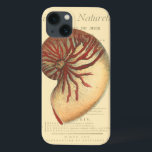 Vintage rote Tritonshorn-Muschel iPhone 13 Hülle<br><div class="desc">In diesem klaren Bild können Sie in der Vintagen natürlichen und einzigartigen Art der roten Tritonshorn-Muschel herauf nahes sehen. Diese einzigartige Art der Kunst hat schwarze und rote Schattierung,  das Winden dieser Tritonshorn-Muschel zu betonen. Erhalten Sie diese Tritonshorn-Muschel mit einem Sepiahintergrund auf Ihrem Produkt heute.</div>