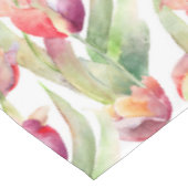 Vintage Rote Tulpen Ostern Tischdecke (Schrägansicht)