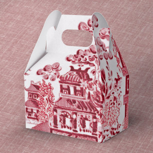 Vintage-Rote-Weiden-Gunst-Box Geschenkschachtel