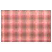 Vintage roter beiger Houndstooth-Karomuster Stoff (Yard (91,4 cm))