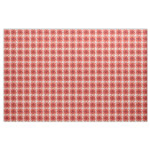 Vintage roter beiger Houndstooth-Karomuster Stoff (Fat Quarter (45,7 x 55,9 cm))