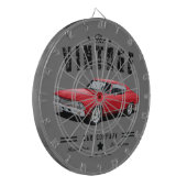 Vintage roter Chevelle Dartscheibe (Vorderseite Links)