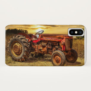 Vintage roter Landwirtstraktor Case-Mate iPhone Hülle