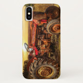 Vintage roter Landwirtstraktor Case-Mate iPhone Hülle (Rückseite)