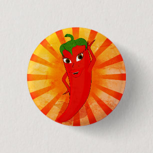 Vintage-Roter-Pfeffer-Superstar Button
