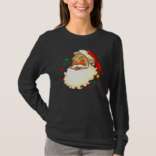 Vintage roter Weihnachtsmann rotes Weihnachtsgrafi T-Shirt