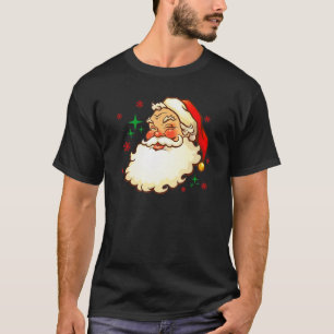Vintage roter Weihnachtsmann rotes Weihnachtsgrafi T-Shirt