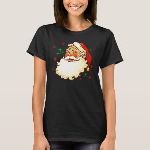 Vintage roter Weihnachtsmann rotes Weihnachtsgrafi T-Shirt