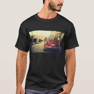Vintage rotes Auto T-Shirt