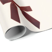 Vintage rotes Bogen-Wrap-Papier Geschenkpapier (Rolleneckpunkt)