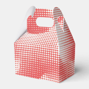 Vintage Rotes Pop-Art-Rasterpunktmuster Geschenkschachtel