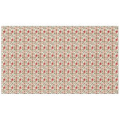 VINTAGE ROTES UND GRÜNES WEIHNACHTS-PATCHWORK TISCHDECKE (Vorderseite (Horizontal))