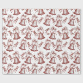 Vintage rotes Weihnachten Geschenkpapier (Flach)