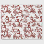 Vintage rotes Weihnachten Geschenkpapier (Flach)