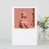 Vintage Rotkäppchen Briefpapier (Stehend Vorderseite)