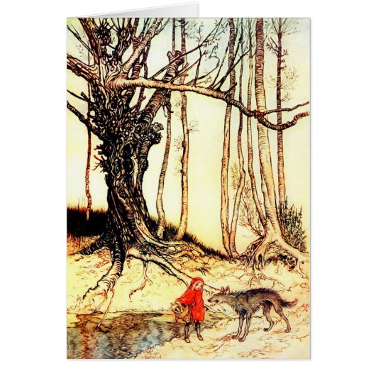 Vintage Rotkäppchen Märchen (Vorne)