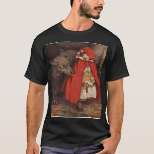 Vintage Rotkäppchen und der böse Wolf T-Shirt