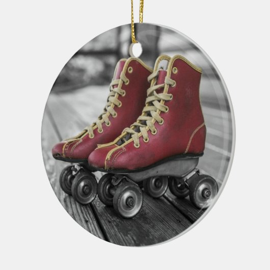Vintage Rotroller Skate Weihnachtsschmuck (Links)