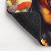 Vintage Rottweiler-Malerei Mousepad (Ecke)
