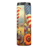 Vintage Rottweiler-Malerei Thermosbecher (Rückseite)