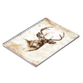 Vintage Rotwild der schönen Künste F078 Notizblock (Linke Seite)