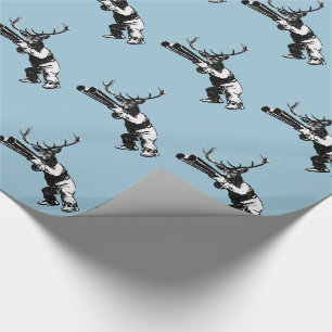 Vintage Rotwildjagd Geschenkpapier