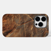 Vintage Rough Leather Textur Case-Mate iPhone Hülle (Rückseite (Horizontal))