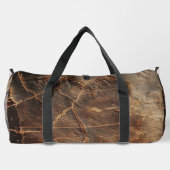 Vintage Rough Leather Textur Duffle Bag (Rückseite)