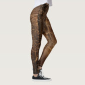 Vintage Rough Leather Textur Leggings (Rechts)