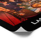 Vintage Roulette Szene, Las Vegas, Nevada Poster (Ecke)