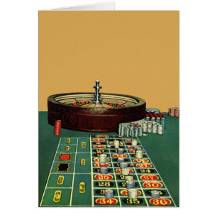 Vintage-Roulettetisch-Casino-Spiel, Glücksspiel-Ch