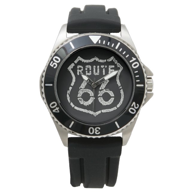 Vintage Route 66 Armbanduhr (Vorderseite)