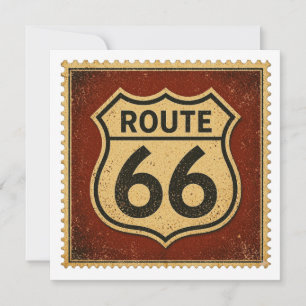Vintage Route 66 Highway Schild Stempel Americana
