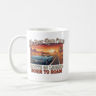 Vintage Route 66 Kaffeetasse