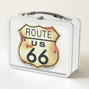 Vintage Route 66 Metall Brotdose