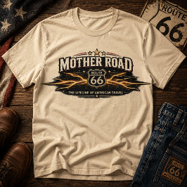 Vintage Route 66 Mother Road Lebensader Americana T-Shirt