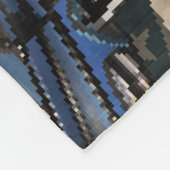 Vintage Route 66, nostalgisches Poster. Fleecedecke (Ecke)