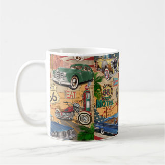 Vintage Route 66 poster. Kaffeetasse