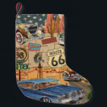 Vintage Route 66 Poster. Kleiner Weihnachtsstrumpf<br><div class="desc">Vintage Route 66 Poster.</div>