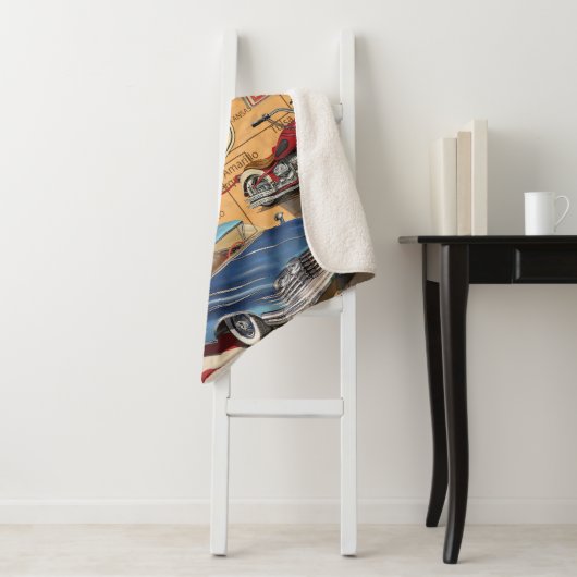 Vintage Route 66 Poster. Sherpadecke (Beispiel)