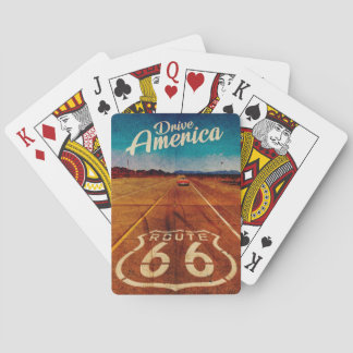 Vintage Route 66 Spielkarten