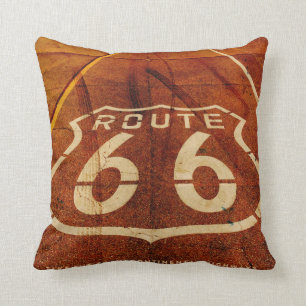 Vintage Route 66 Throw Kissen