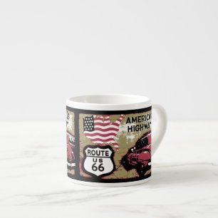 Vintage Route US 66 Espressotasse