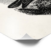 Vintage Roven Black Bird Crow Personalisierte Vöge Fotodruck (Ecke)