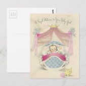 Vintage "Royal Baby Girl" Postkarte (Vorne/Hinten)