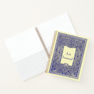 Vintage Royal Blau keltische Drachen Kunstjournal  Notizblock