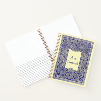 Vintage Royal Blau keltische Drachen Kunstjournal Notizblock